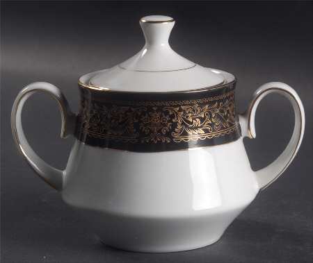 Ebony Sugar Bowl & Lid