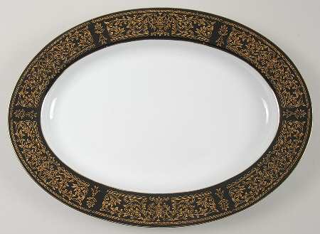 Ebony 12" Oval Serving Platter