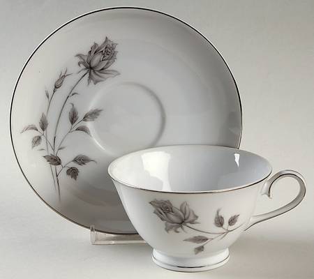 Lasting Rose Footed Cup & Saucer Set