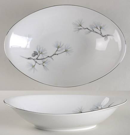 Tranquility 11" Oval Vegetable Bowl