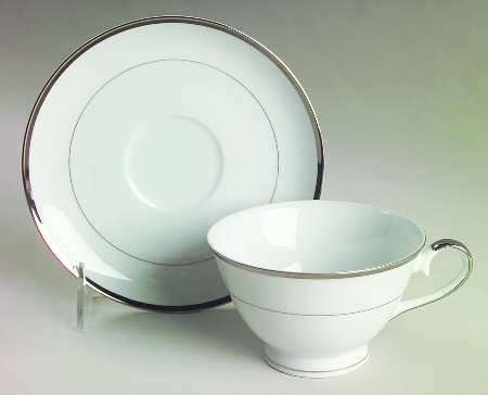 Wedding Day Footed Cup & Saucer Set
