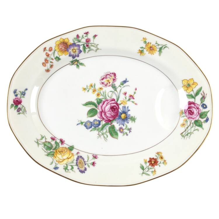Bouquet 11" Oval Serving Platter