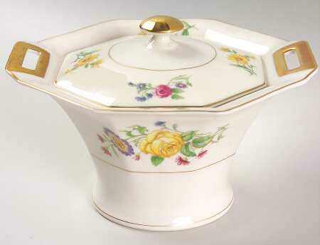 Bouquet Sugar Bowl & Lid