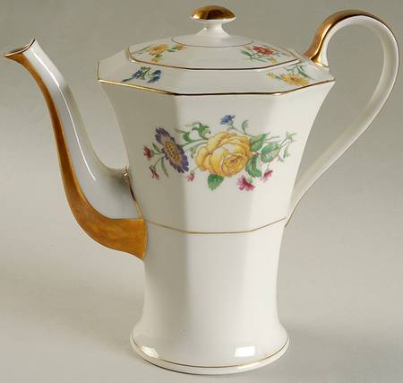 Bouquet Coffee Pot & Lid