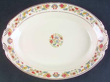 Brocade (American) 12" Oval Serving Platter