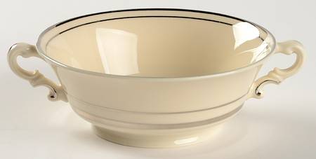Columbia Cream Footed Cream Soup Bowl