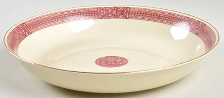 Coronation (Red Border) Coupe Soup Bowl