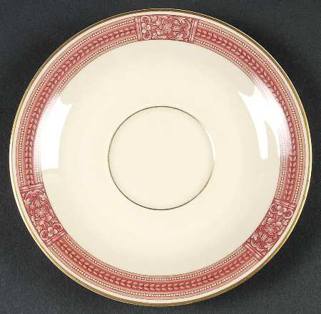 Coronation (Red Border) Saucer