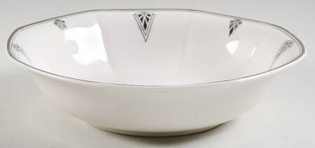 Deauville (White, 10 Sided) 9" Round Vegetable Bowl
