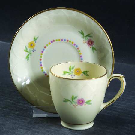 Lady Hamilton Flat Demitasse Cup & Saucer Set