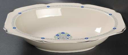 Noblesse (Floral Design) 10" Oval Vegetable Bowl