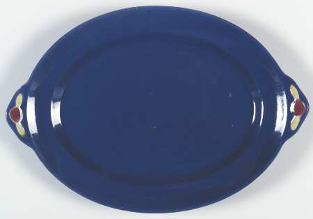 Rosebud 13" Oval Serving Platter by Coors Pottery