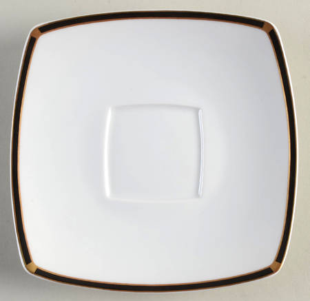 Filets (Black & Gold) Saucer