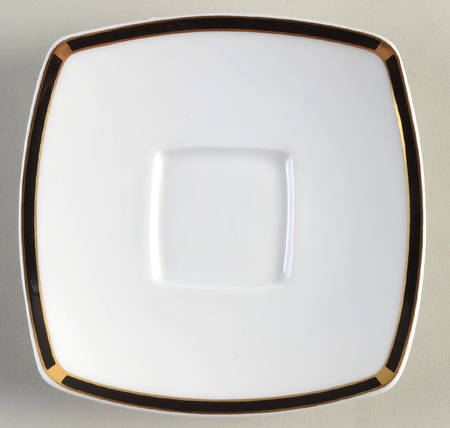 Filets (Black & Gold) Saucer for Demitasse Cup