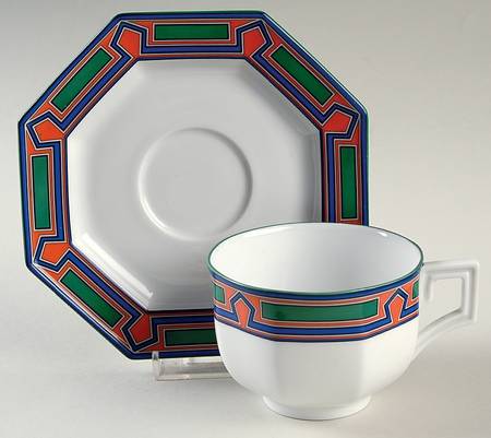 Orenoque Flat Cup & Saucer Set