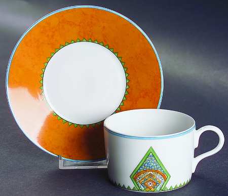 Viking Flat Cup & Saucer Set