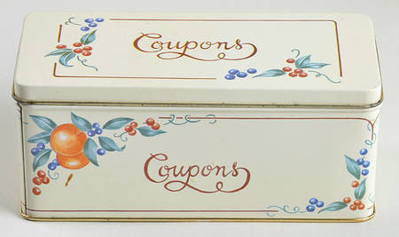 Abundance (Corelle) Coupon Tin & Lid