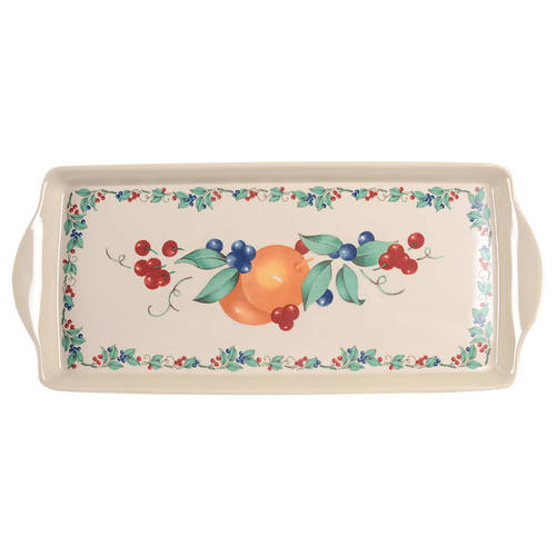 Abundance (Corelle) 15" Melamine Rectangular Handled Tray by Corning Corelle