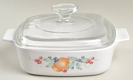 Abundance (Corelle) 1 Quart Square Casserole with Lid