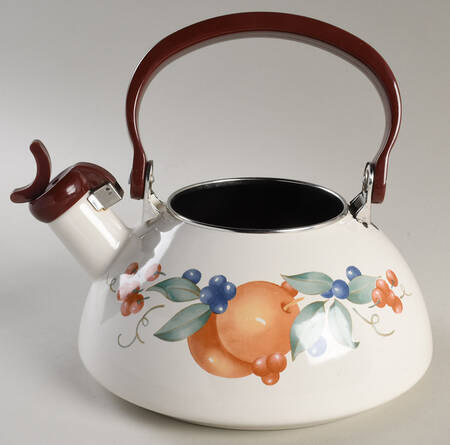 Abundance (Corelle) Metal Whistler Kettle No Lid
