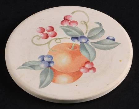 Abundance (Corelle) Cork Back Round Coaster