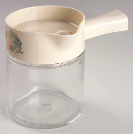 Abundance (Corelle) Creamer Glassware & Plastic Lid