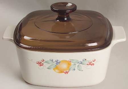Abundance (Corelle) 1.5 Quart Square Casserole with Lid