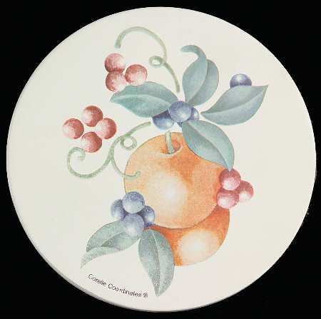 Abundance (Corelle) Round (Thirsty) Stone Coaster by Corning Corelle
