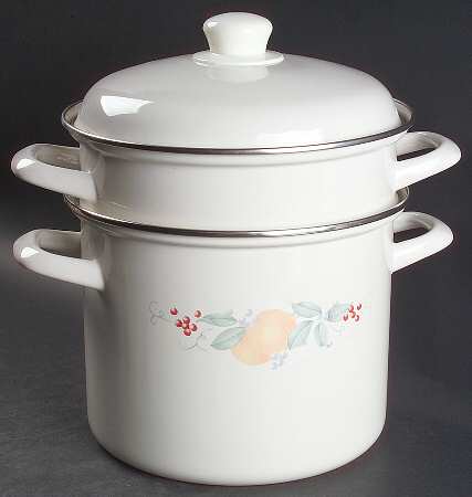 Abundance (Corelle) Enamel Double Boiler by Corning Corelle