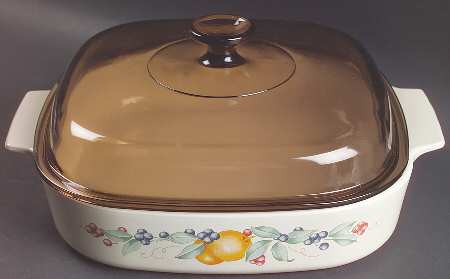 Abundance (Corelle) 2.5 Quart Square Casserole with Lid