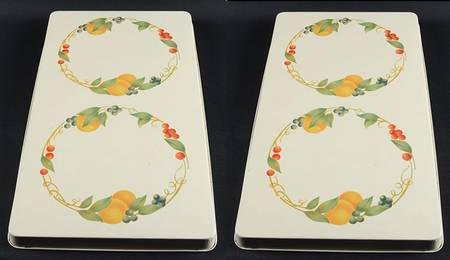 Abundance (Corelle) Metal Rectangular Gas Burner Cover - Set of 2