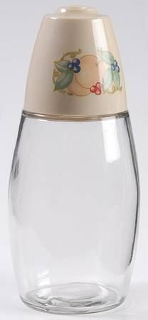 Abundance (Corelle) Glassware Sugar Shaker & Plastic Lid by Corning Corelle