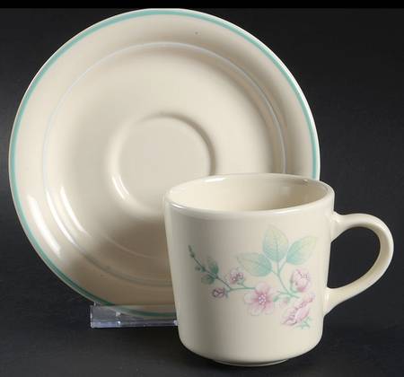 Alpine Blossom Flat Cup & Saucer Set