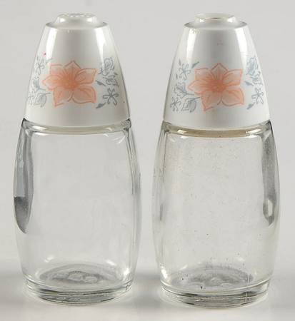 Apricot Grove (Corelle) Glassware Salt and Pepper Set
