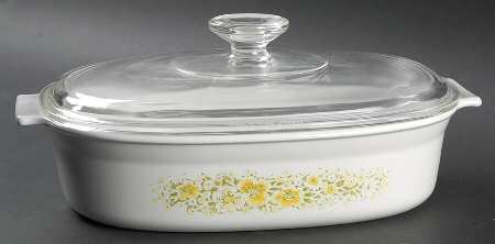 April (Corelle) 1.5 Quart Oval Covered Casserole
