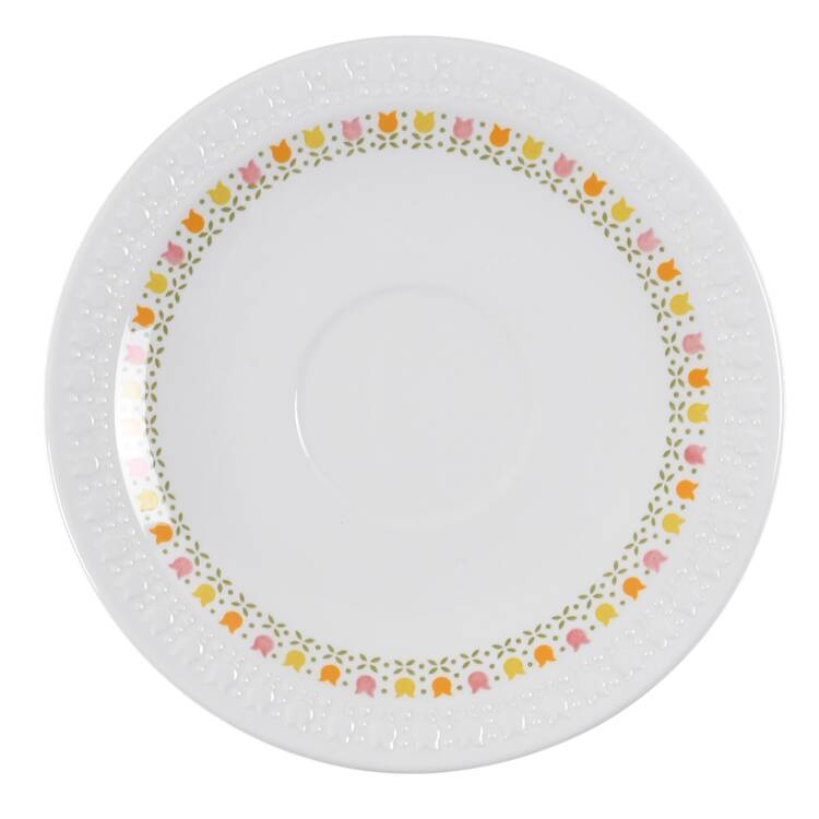 April Tulip Multicolor Saucer