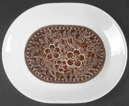 Batik (Corelle) 12" Oval Serving Platter