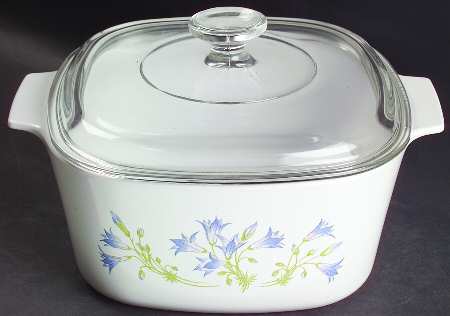 Blue Dusk (Corelle) 3 Quart Square Casserole with Lid