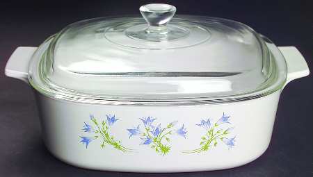 Blue Dusk (Corelle) 2 Quart Square Casserole with Lid