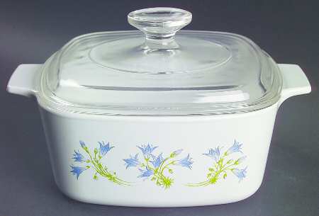 Blue Dusk (Corelle) 1.5 Quart Square Casserole with Lid