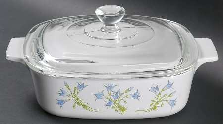 Blue Dusk (Corelle) 1 Quart Square Casserole with Lid