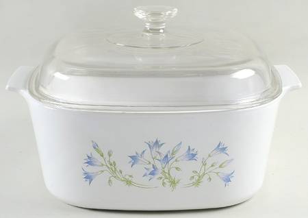 Blue Dusk (Corelle) 5 Quart Square Casserole with Lid
