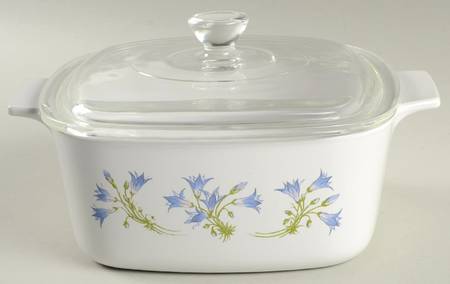 Blue Dusk (Corelle) 1.5 Quart Square Casserole with Lid