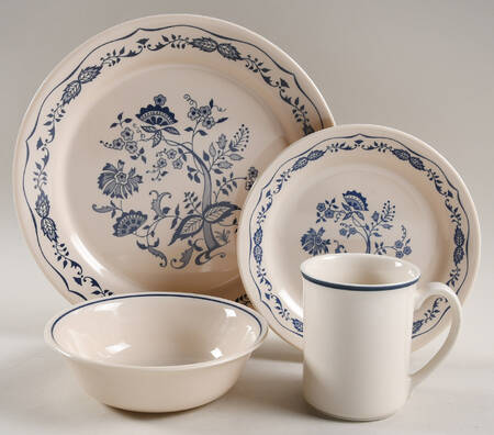 Blue Floral (Corelle) 4 Piece Place Setting
