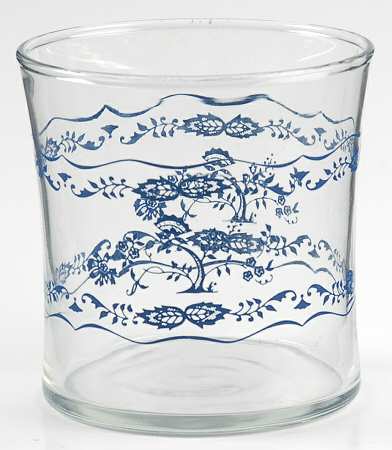 Blue Floral (Corelle) Glassware Double Old Fashioned