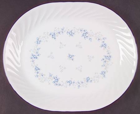 Blue Fleur (Corelle) 12" Oval Serving Platter