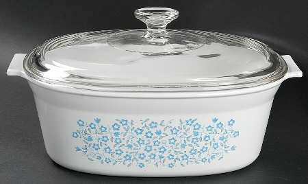 Blue Heather (Corelle) 2.5 Quart Oval Covered Casserole by Corning Corelle