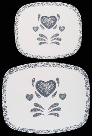 Blue Hearts (Corelle) 2-Piece Stove and Counter Mat