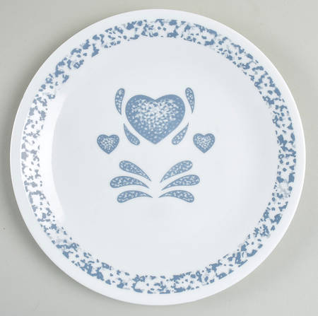 Blue Hearts (Corelle) Salad Plate