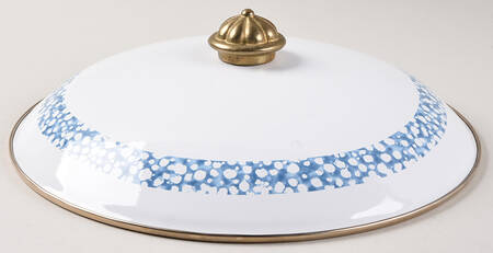 Blue Hearts (Corelle) 3 Quart Metal Covered Casserole, Lid Only